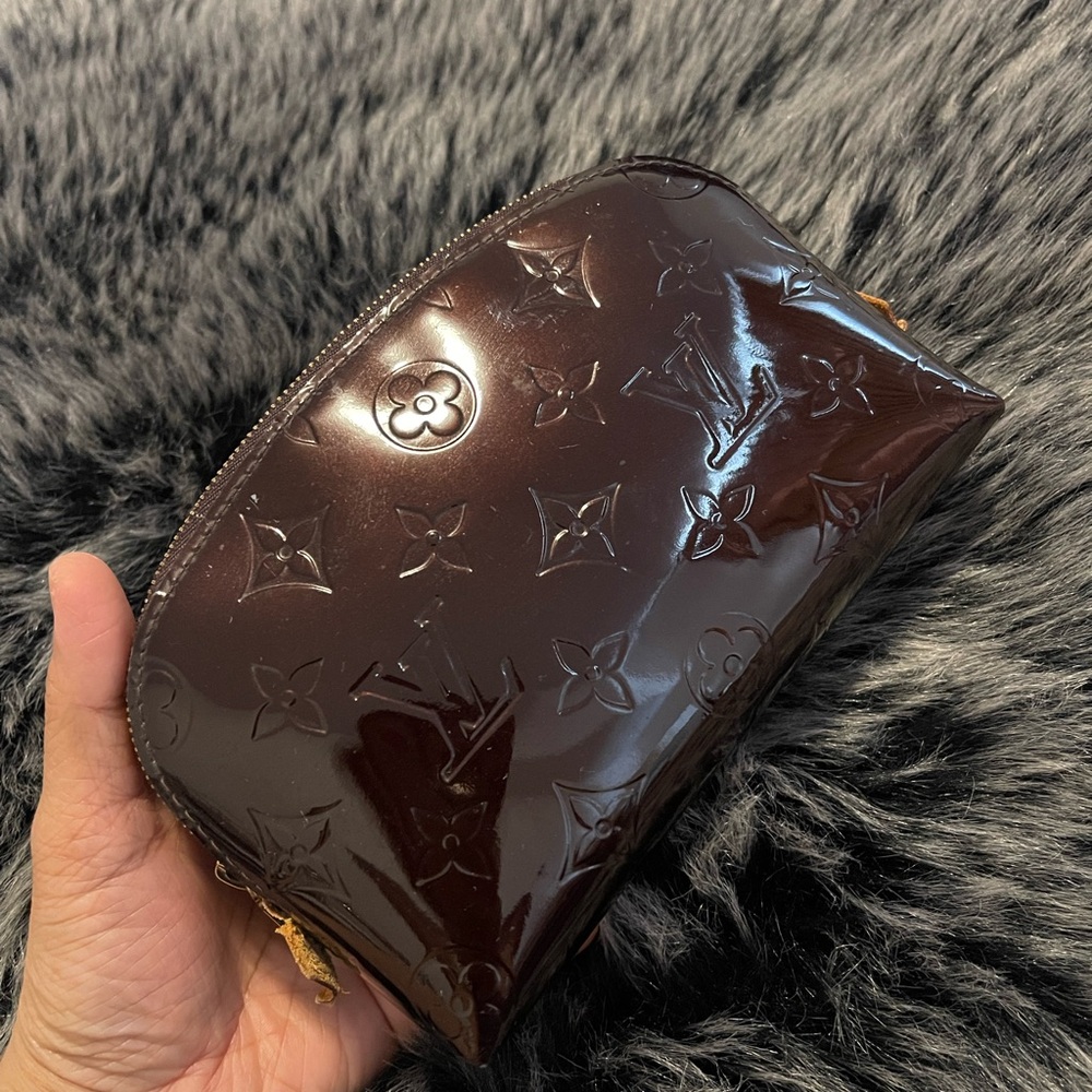 Authentic Louis Vuitton Monogram Vernis  Make up Pouch PM